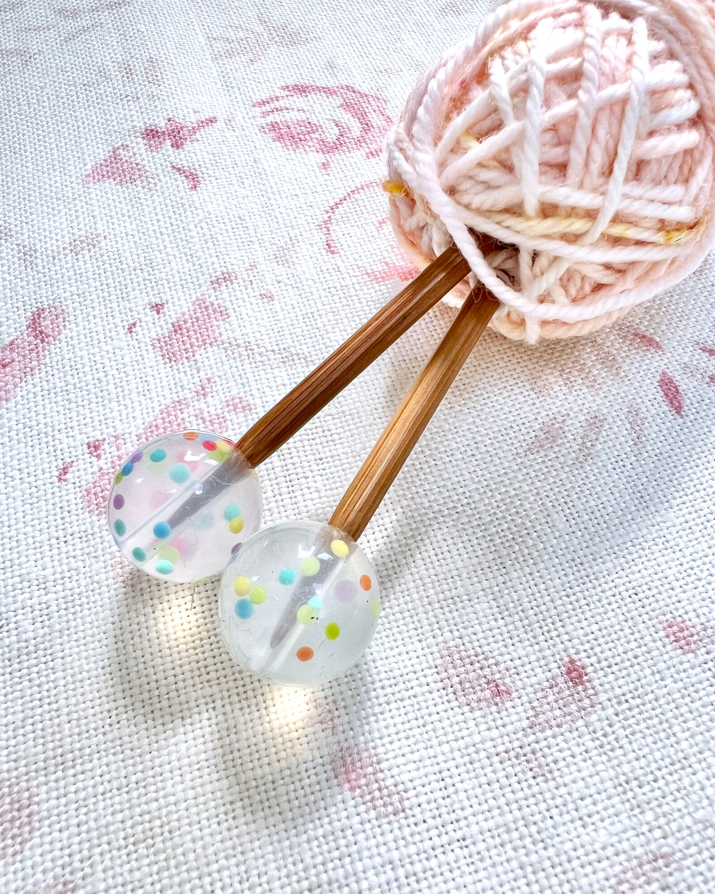 Sprinkles Knitting Needle Stoppers