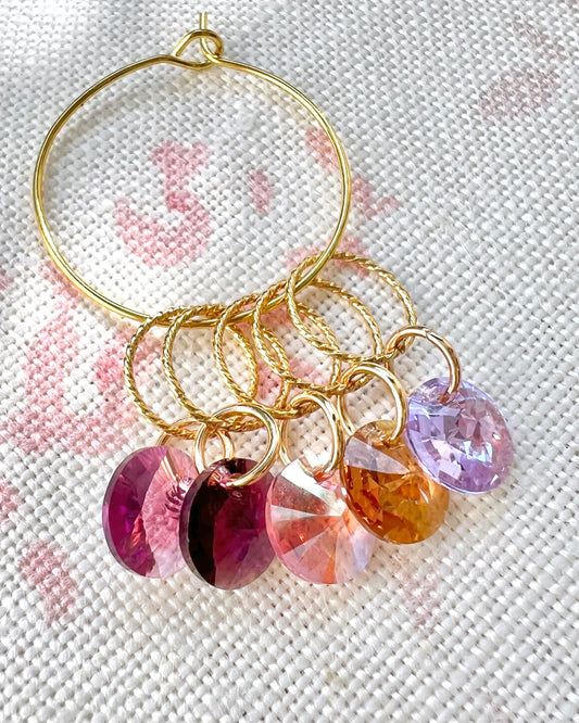 Swarovski Crystal Stitch Markers - Jooles' Favourite!