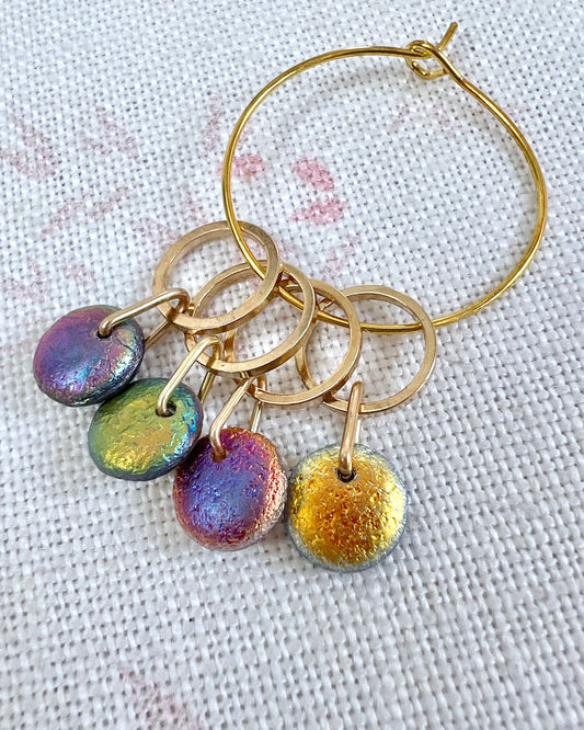 Golden Nugget Stitch Markers - Autumn Glow