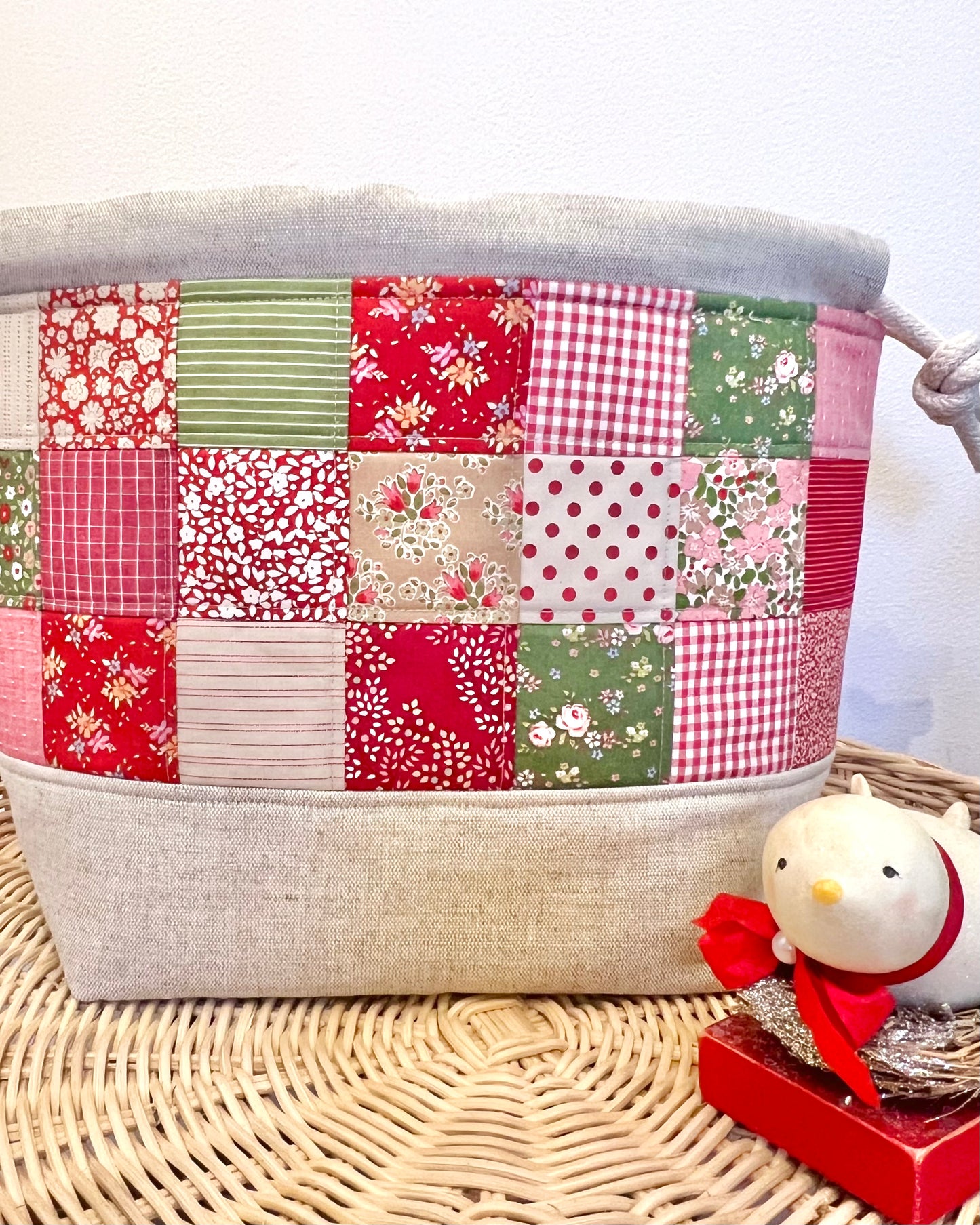 Bolsa de proyecto Patchwork - Navidad