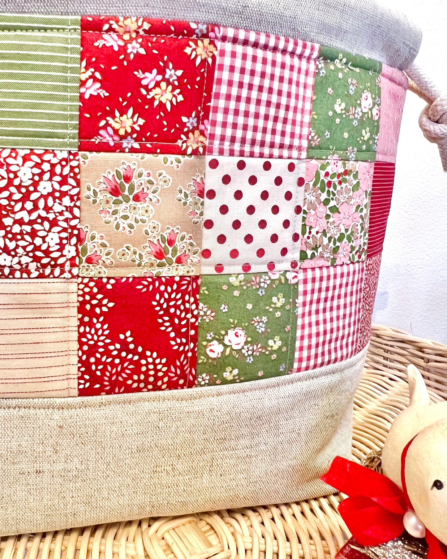 Bolsa de proyecto Patchwork - Navidad