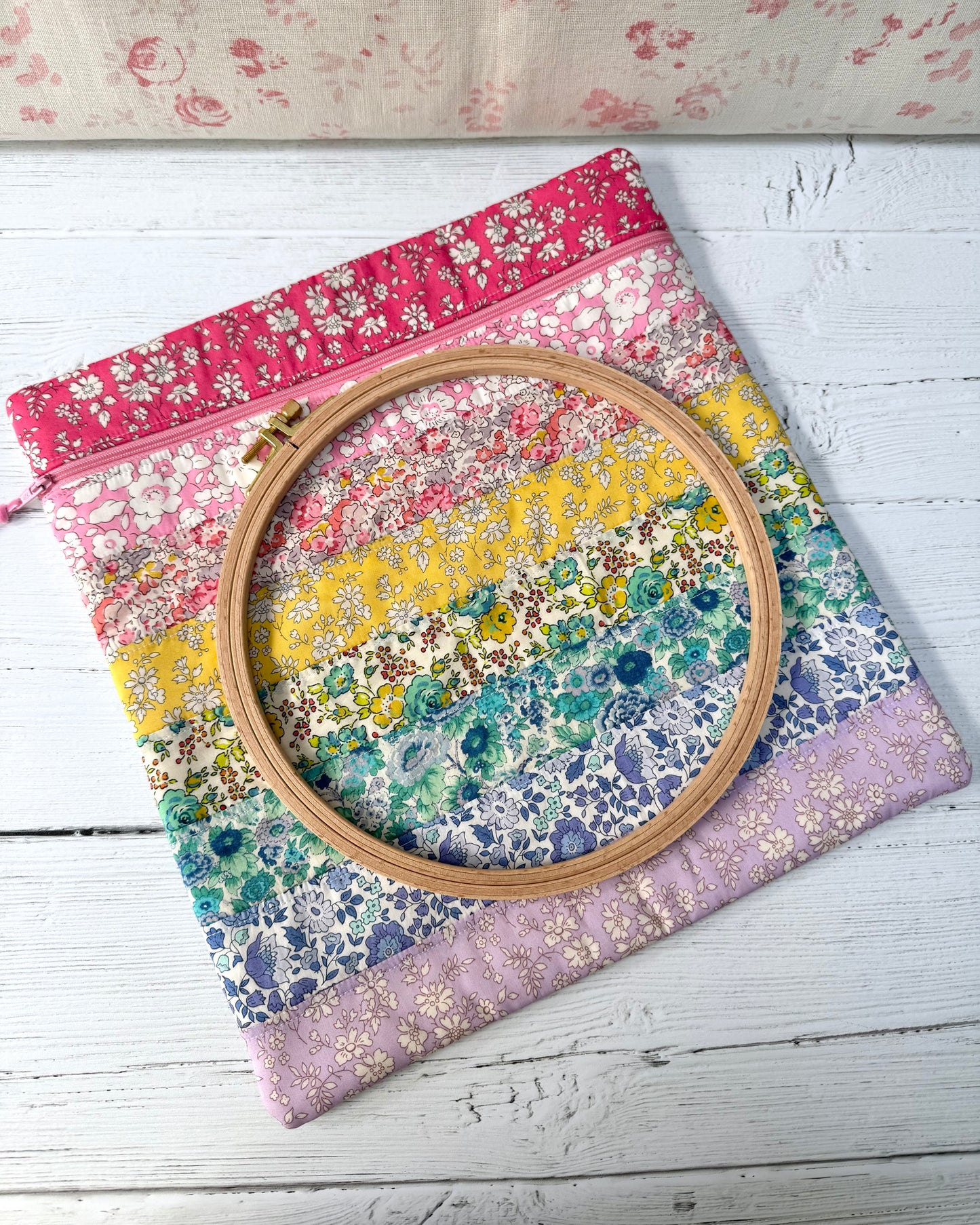 Rainbow Liberty of London Sewing Project Bag