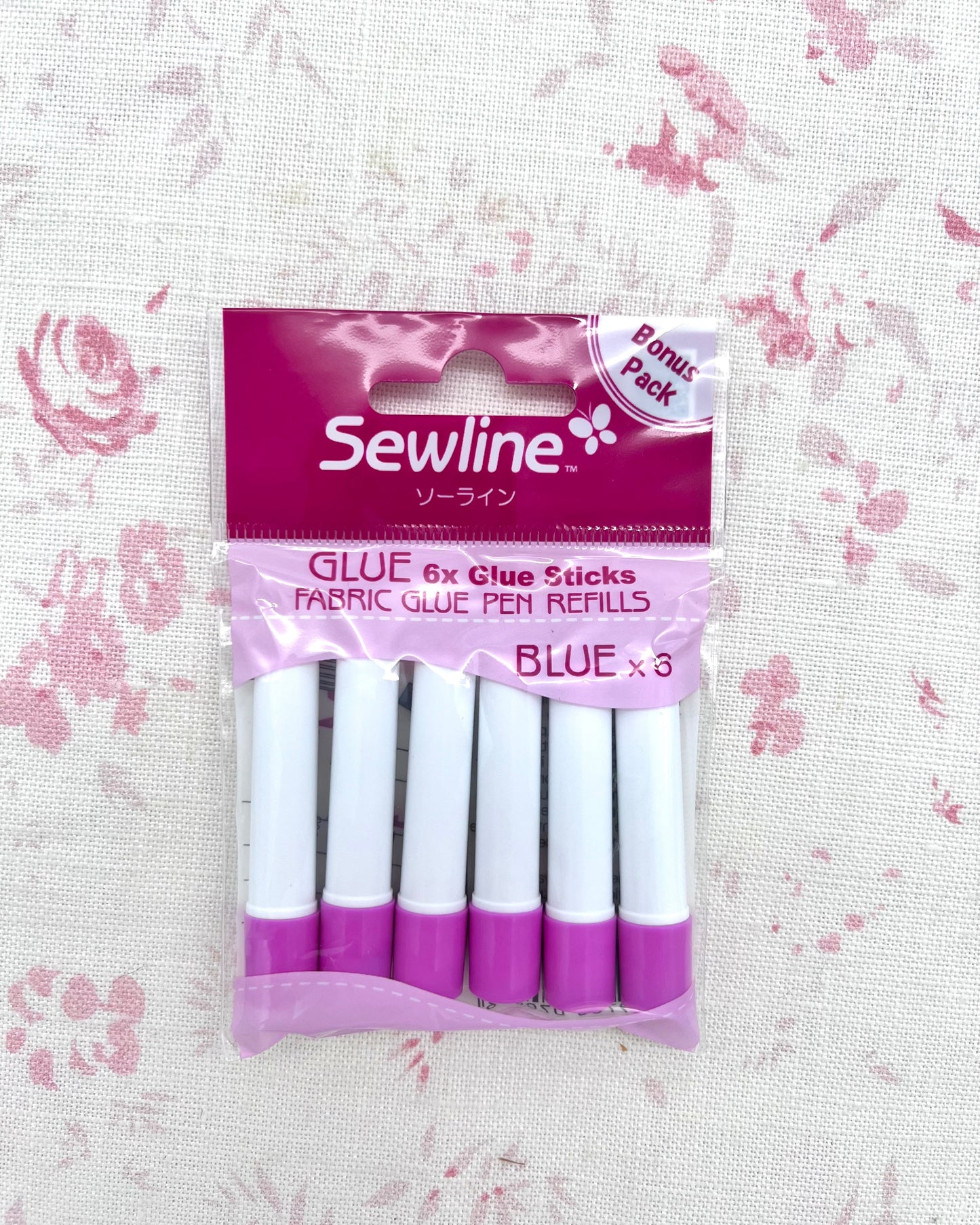 Recharges de stylo à colle pour tissu Sewline Bleu - Six