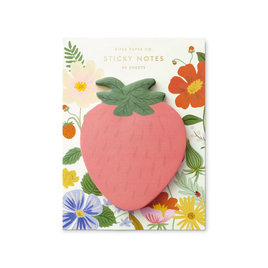 Rifle Paper Co. - Strawberry Sticky Notes