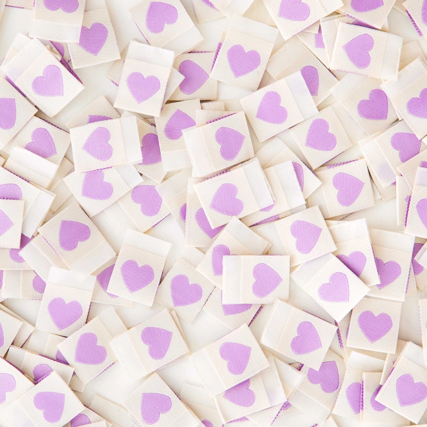 Etiquetas para coser Corazoncito violeta - Sarah Hearts