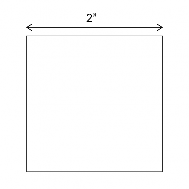 Sew &amp; Quilt - Plantillas de unión de papel en inglés, cuadrados de 2" x 50 