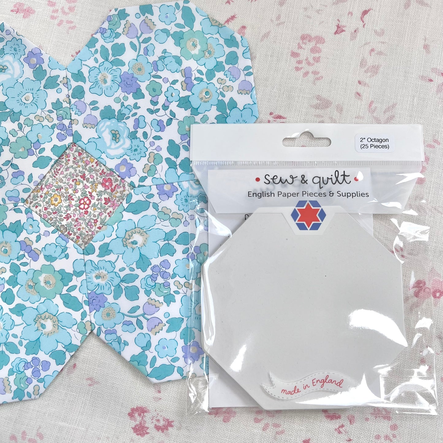 Sew & Quilt - English Paper Piecing Templates 2" Octagon x 25