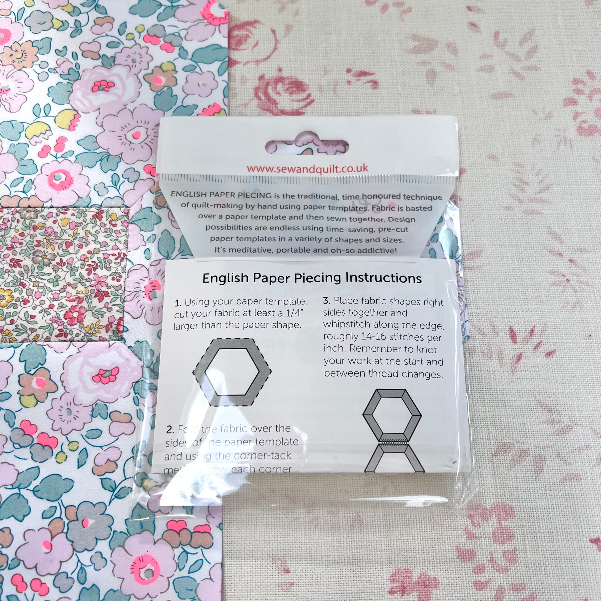 English paper piecing UK - supplies, templates & charm packs