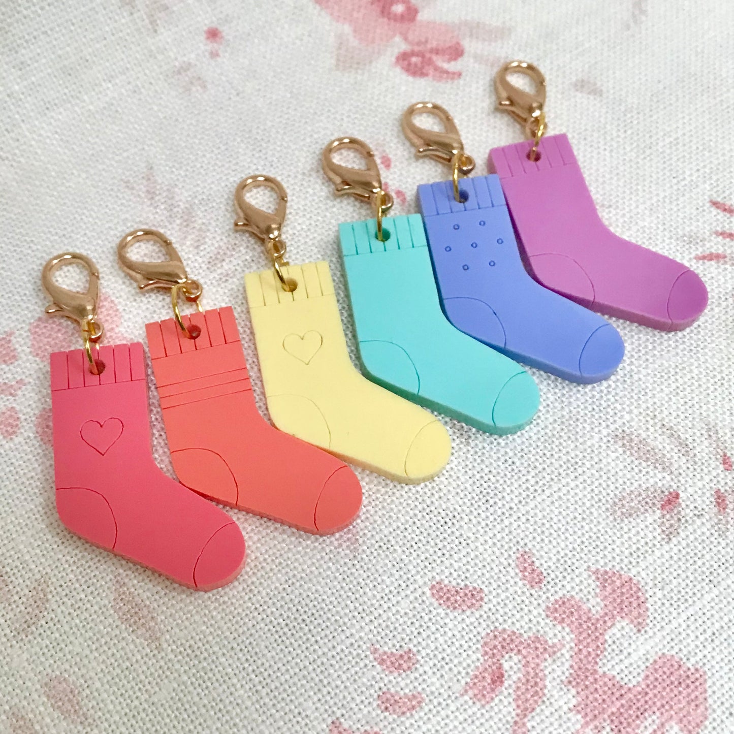 Rainbow Of Socks - Set of Six Progress Keepers