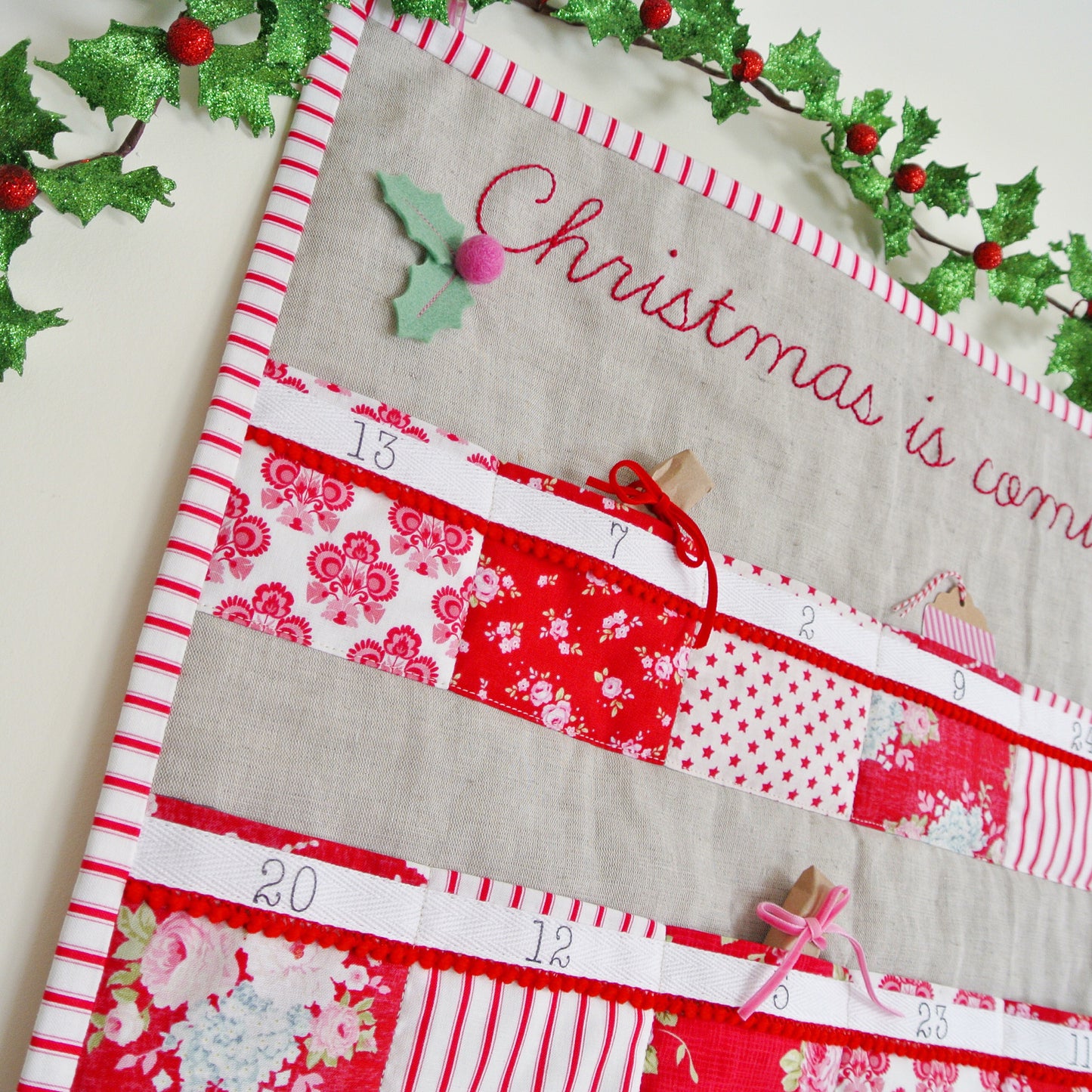 Quilted Advent Calendar PRINTED Pattern